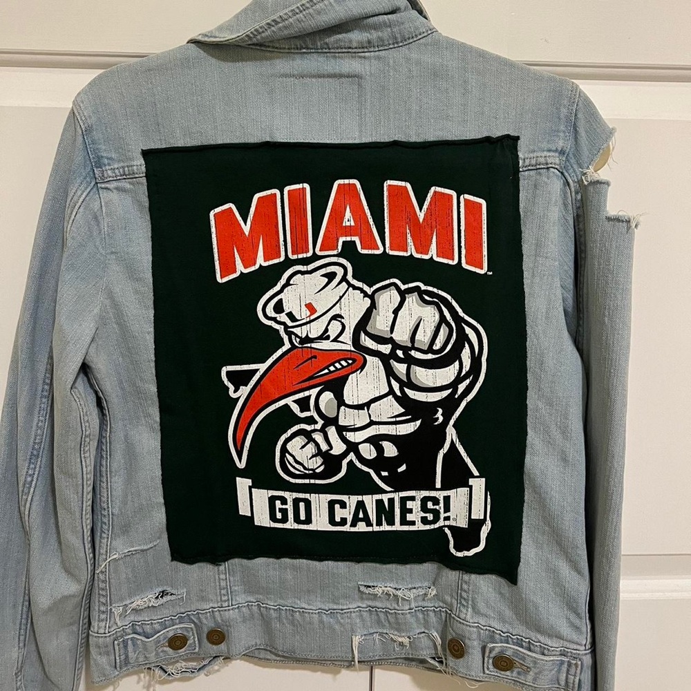 University of Miami Jean Jacket